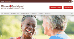 Desktop Screenshot of missionsanmiguelnursing.com